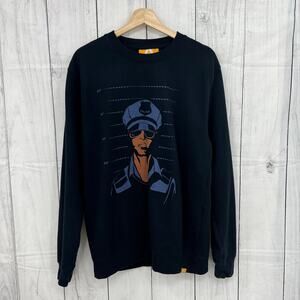 ALLRIOT Police Lineup Sweater Blue Ethical WRAP Unisex Large Streetwear